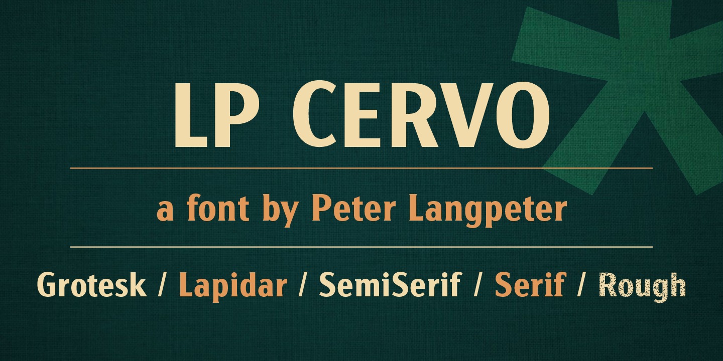 Пример шрифта LP Cervo